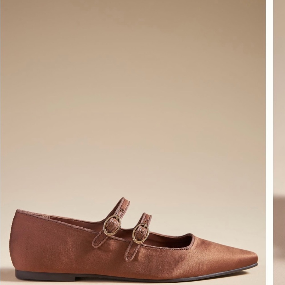By Anthropologie snip toe Mary Jane flats